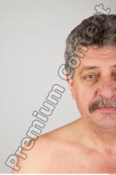 Head Man White Average Wrinkles Male Studio Poses